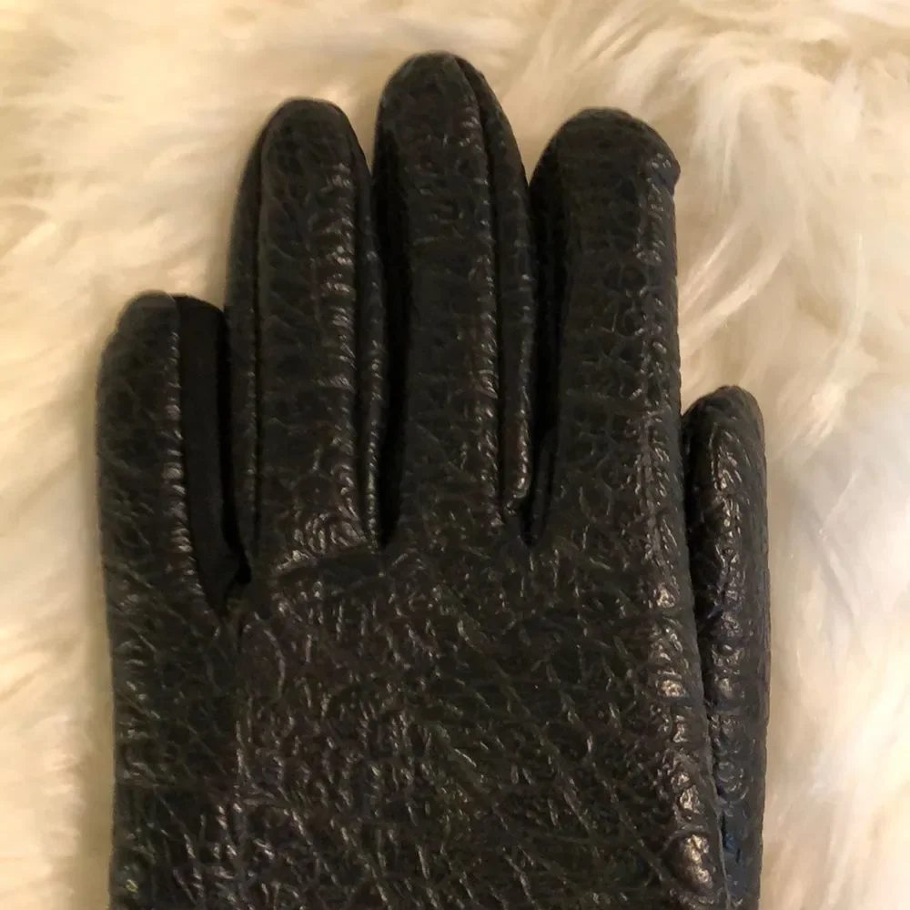 Vintage Van Raalte Faux Leather Ladies Gloves